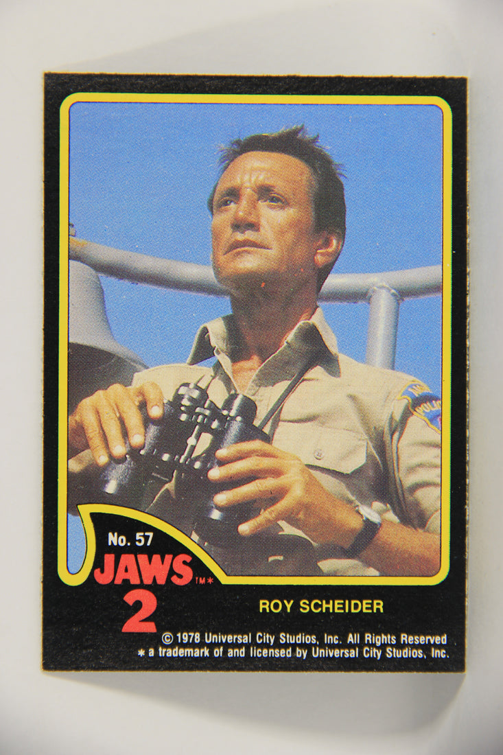 Jaws 2 - 1978 Trading Card #57 Roy Scheider FR-ENG O-Pee-Chee Canada L020952