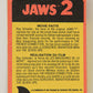 Jaws 2 - 1978 Trading Card #58 Monarch Of The Ocean FR-ENG O-Pee-Chee L020953