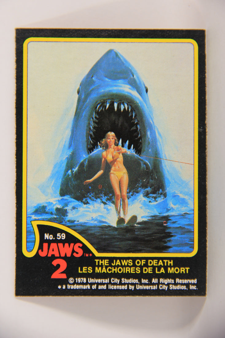 Jaws 2 - 1978 Trading Card #59 The Jaws Of Death FR-ENG O-Pee-Chee L020954