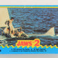 Jaws 2 - 1978 Trading Card Sticker #9 Alone Against The Shark ENG OPC L020963