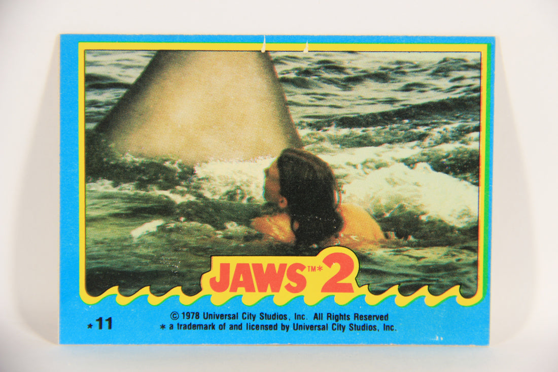 Jaws 2 - 1978 Trading Card Sticker #11 The Supreme Moment Of Fear ENG OPC L020965