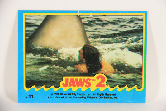 Jaws 2 - 1978 Trading Card Sticker #11 The Supreme Moment Of Fear ENG OPC L020965