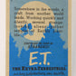 E.T. The Extra-Terrestrial 1982 Trading Card #2 Alien Visitors ENG Topps L020967