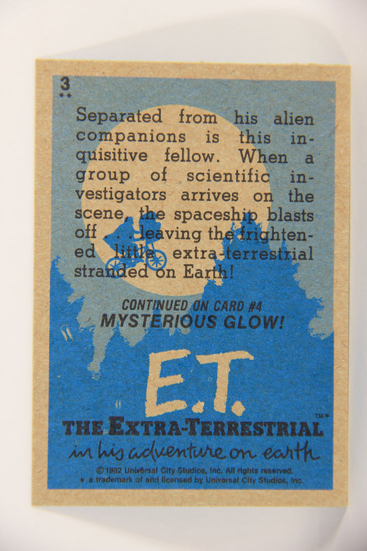 E.T. The Extra-Terrestrial 1982 Trading Card #3 Stranded ENG Topps L020968
