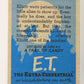 E.T. The Extra-Terrestrial 1982 Trading Card #10 Fear Of The Unknown ENG Topps L020975