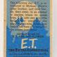 E.T. The Extra-Terrestrial 1982 Card #17 Where Do You Come From ENG Topps L020982
