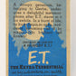 E.T. The Extra-Terrestrial 1982 Trading Card #18 E.T. And The Flower ENG Topps L020983