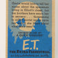E.T. The Extra-Terrestrial 1982 Trading Card #20 Gertie Says Hi ENG Topps L020985