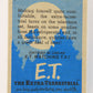E.T. The Extra-Terrestrial 1982 Trading Card #29 E.T. Lives It Up ENG Topps L020994