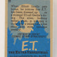 E.T. The Extra-Terrestrial 1982 Trading Card #36 Dressed Up By Gertie ENG Topps L021001