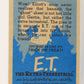 E.T. The Extra-Terrestrial 1982 Trading Card #43 Off On Their Mission ENG Topps L021008