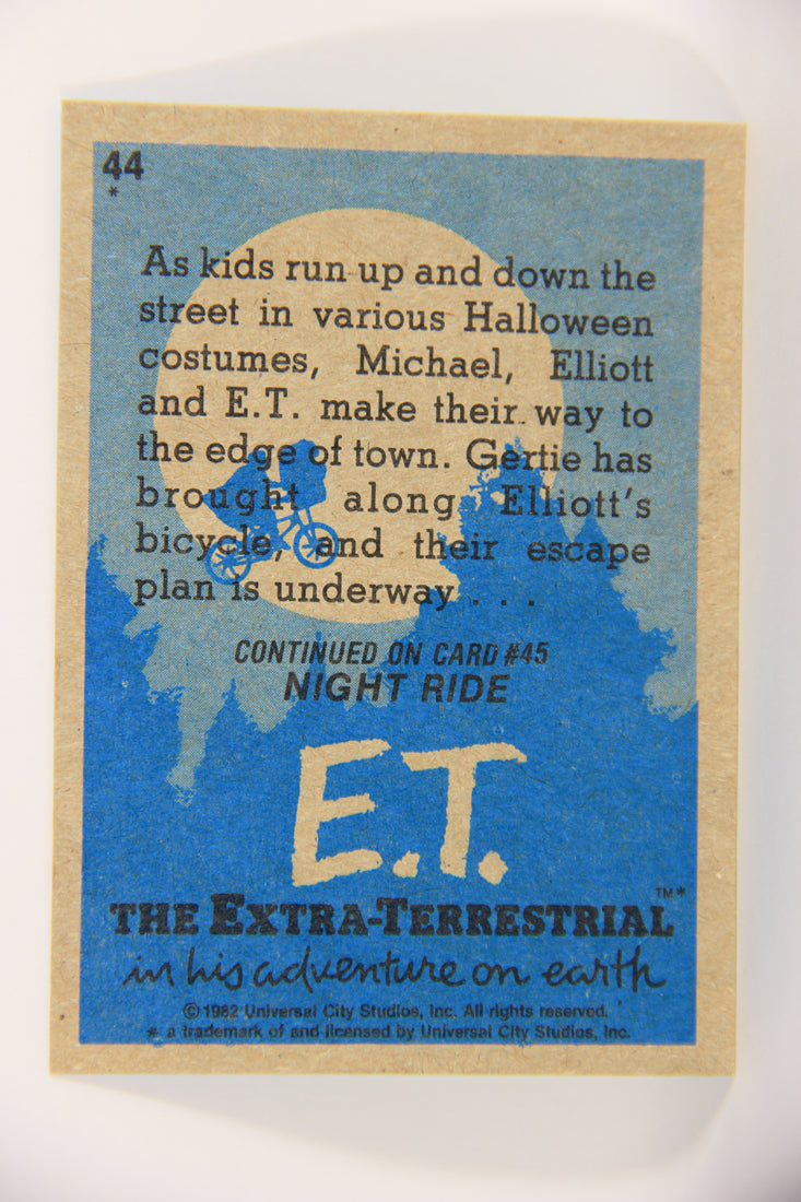 E.T. The Extra-Terrestrial 1982 Trading Card #44 Trick Or Treat ENG Topps L021009
