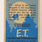 E.T. The Extra-Terrestrial 1982 Trading Card #45 Night Ride ENG Topps L021010