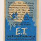 E.T. The Extra-Terrestrial 1982 Trading Card #46 In The Woods ENG Topps L021011