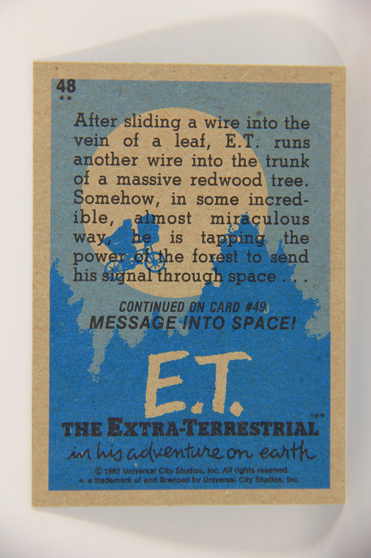 E.T. The Extra-Terrestrial 1982 Card #48 Testing The Communicator ENG Topps L021013