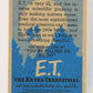E.T. The Extra-Terrestrial 1982 Trading Card #56 How Can We Save Him ENG Topps L021021
