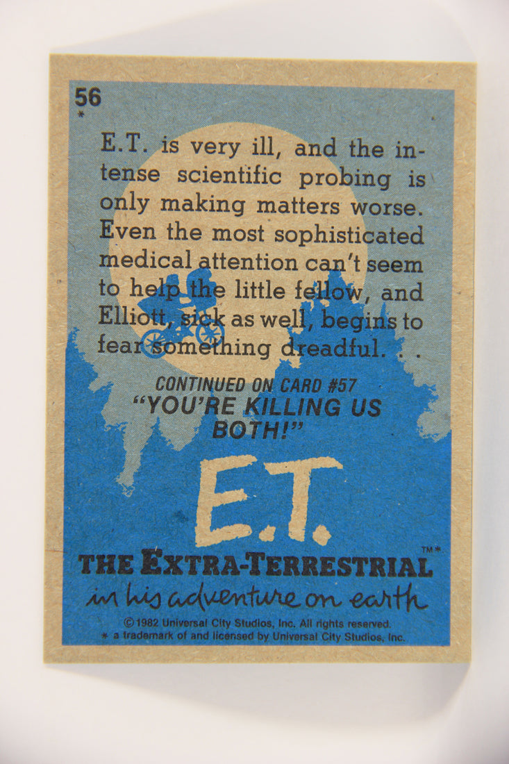 E.T. The Extra-Terrestrial 1982 Trading Card #56 How Can We Save Him ENG Topps L021021