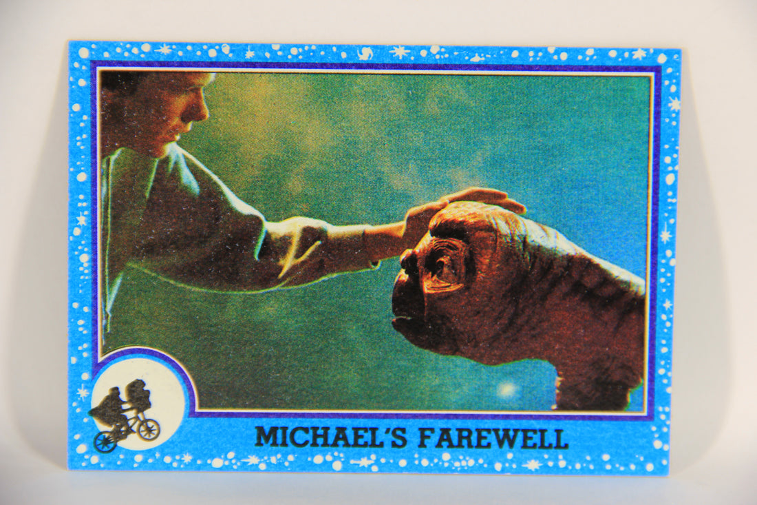 E.T. The Extra-Terrestrial 1982 Trading Card #72 Michael's Farewell ENG Topps L021037