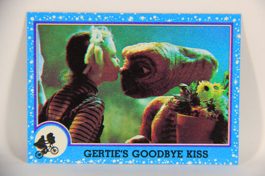 E.T. The Extra-Terrestrial 1982 Trading Card #74 Gertie's Goodbye Kiss ENG Topps L021039
