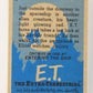 E.T. The Extra-Terrestrial 1982 Trading Card #76 A Final Farewell ENG Topps L021041