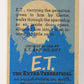 E.T. The Extra-Terrestrial 1982 Trading Card #77 Entering The Ship ENG Topps L021042
