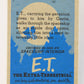 E.T. The Extra-Terrestrial 1982 Trading Card #78 E.T. And His Gift ENG Topps L021043