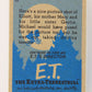 E.T. The Extra-Terrestrial 1982 Trading Card #82 Elliott's Family ENG Topps L021047
