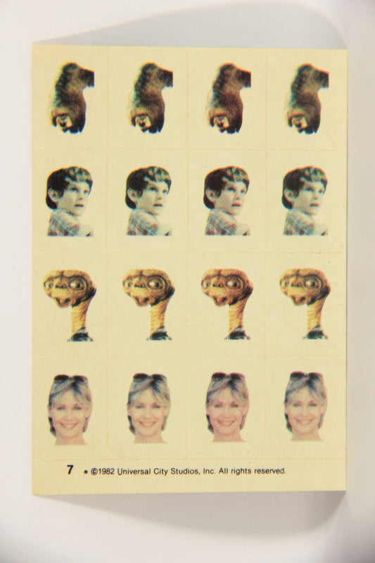 E.T. The Extra-Terrestrial 1982 Trading Card Sticker #7 E.T. - Elliot - Mary L021059