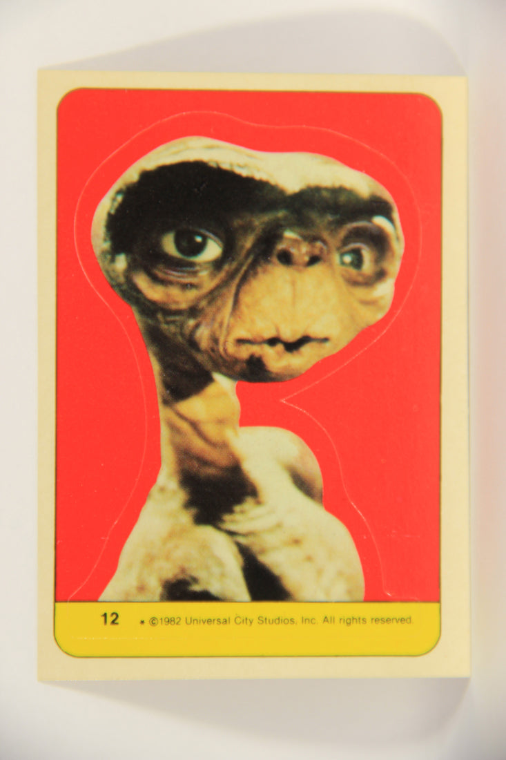 E.T. The Extra-Terrestrial 1982 Trading Card Sticker #12 E.T. Extremely Short-Printed L021064