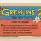 Gremlins 2 The New Batch 1990 Trading Card #2 Gizmo The Mogwai ENG L021065