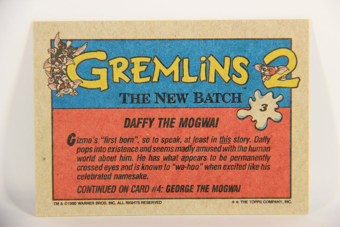 Gremlins 2 The New Batch 1990 Trading Card #3 Daffy The Mogwai ENG L021066