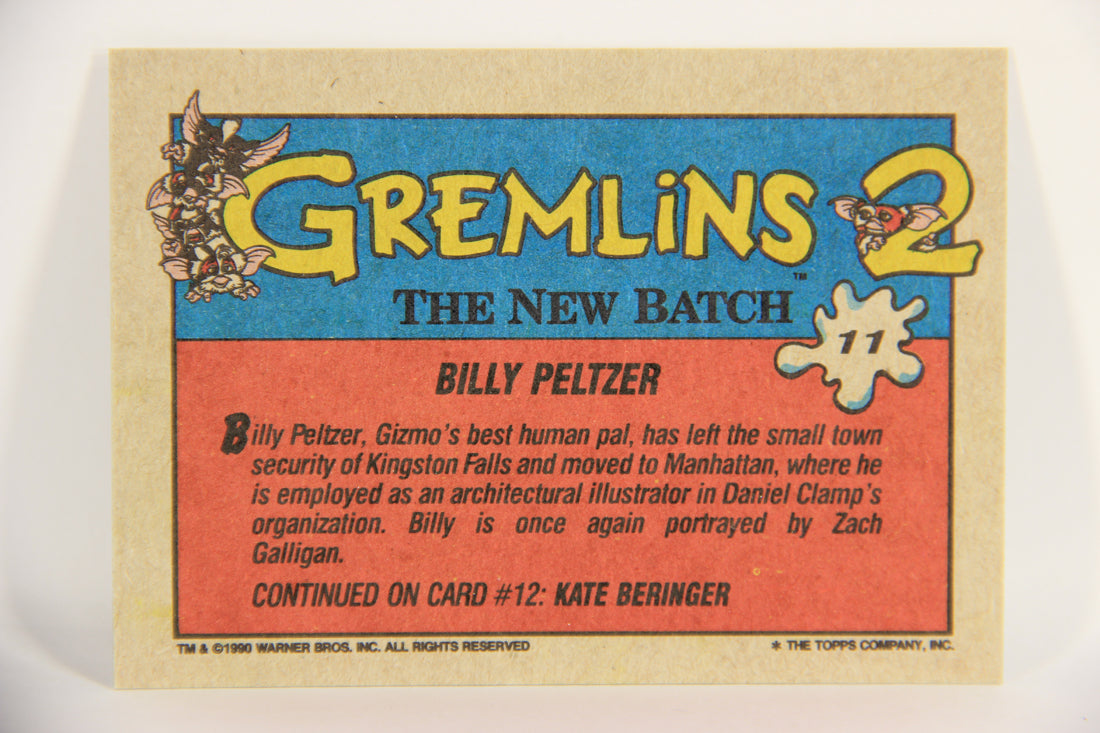 Gremlins 2 The New Batch 1990 Trading Card #11 Billy Peltzer ENG L021067