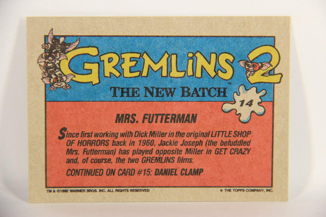 Gremlins 2 The New Batch 1990 Trading Card #14 Mrs. Futterman ENG L021069