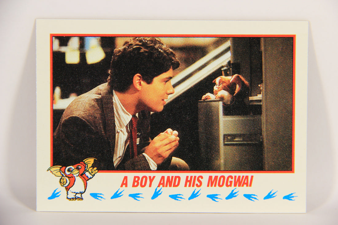 Gremlins 2 The New Batch 1990 Trading Card #29 A Boy And His Mogwai ENG L021075