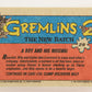 Gremlins 2 The New Batch 1990 Trading Card #29 A Boy And His Mogwai ENG L021075