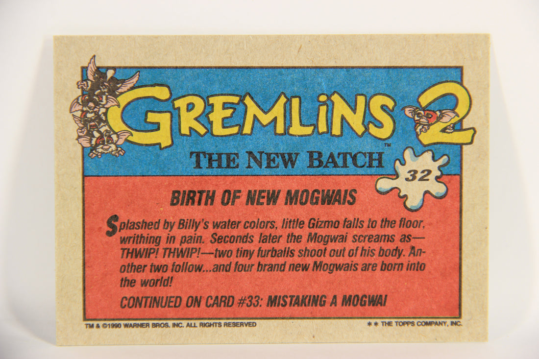 Gremlins 2 The New Batch 1990 Trading Card #32 Birth Of New Mogwais ENG L021078