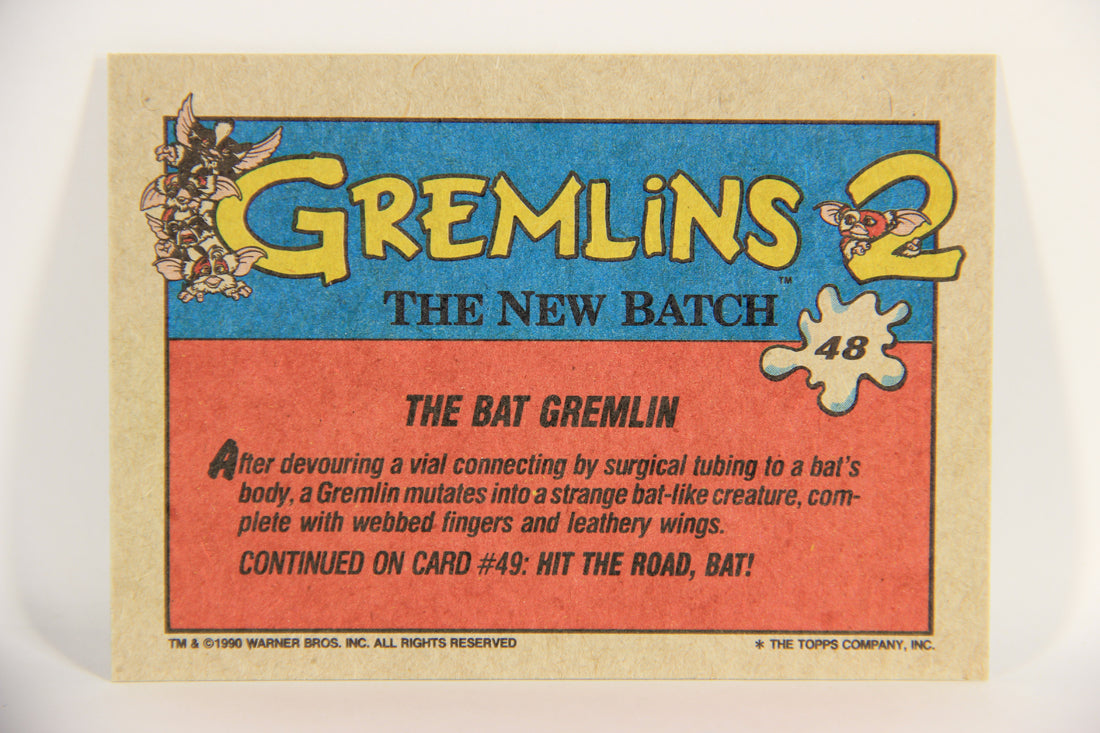 Gremlins 2 The New Batch 1990 Trading Card #48 The Bat Gremlin ENG L021086