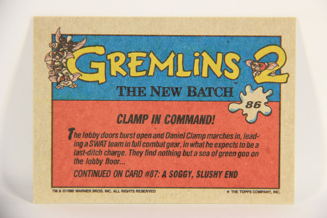 Gremlins 2 The New Batch 1990 Trading Card #86 Clamp In Command ENG L021093