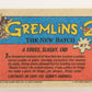 Gremlins 2 The New Batch 1990 Trading Card #87 A Soggy Slushy End ENG L021094