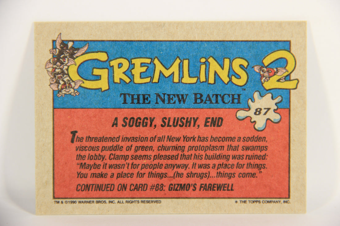 Gremlins 2 The New Batch 1990 Trading Card #87 A Soggy Slushy End ENG L021094