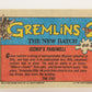 Gremlins 2 The New Batch 1990 Trading Card #88 Gizmo's Farewell ENG L021095
