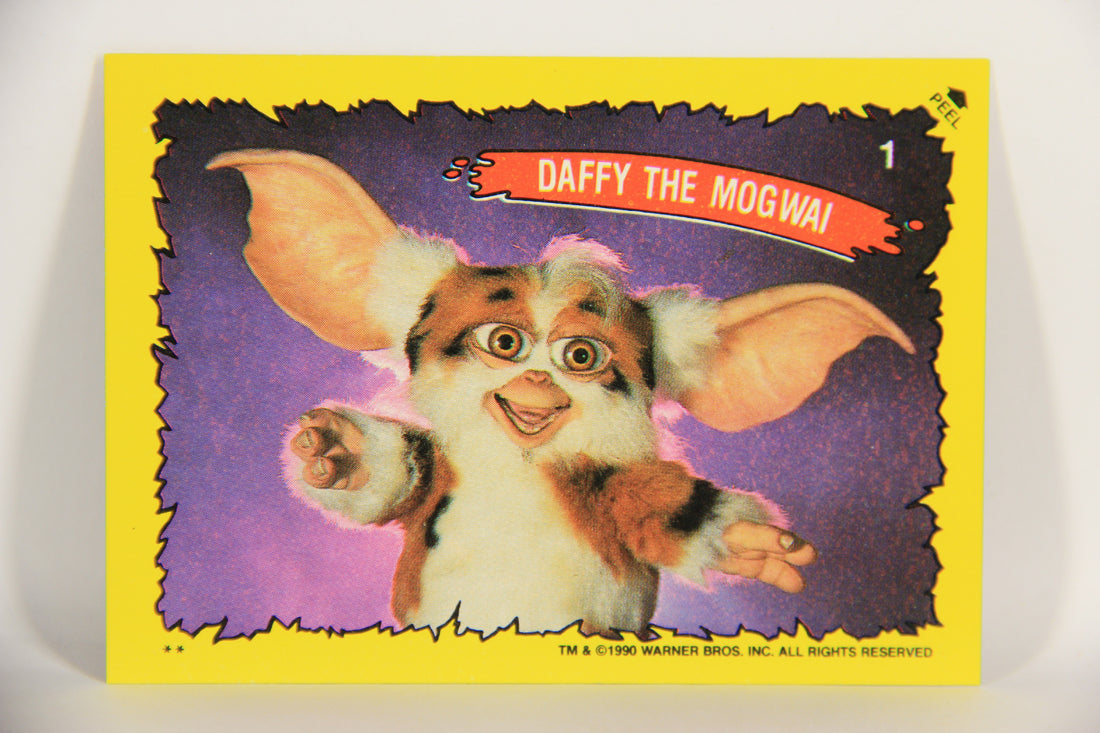 Gremlins 2 The New Batch 1990 Sticker Card #1 Daffy The Mogwai Red Border L021096