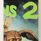 Gremlins 2 The New Batch 1990 Sticker Card #3 Evil Mogwai Mohawk ENG Green L021101