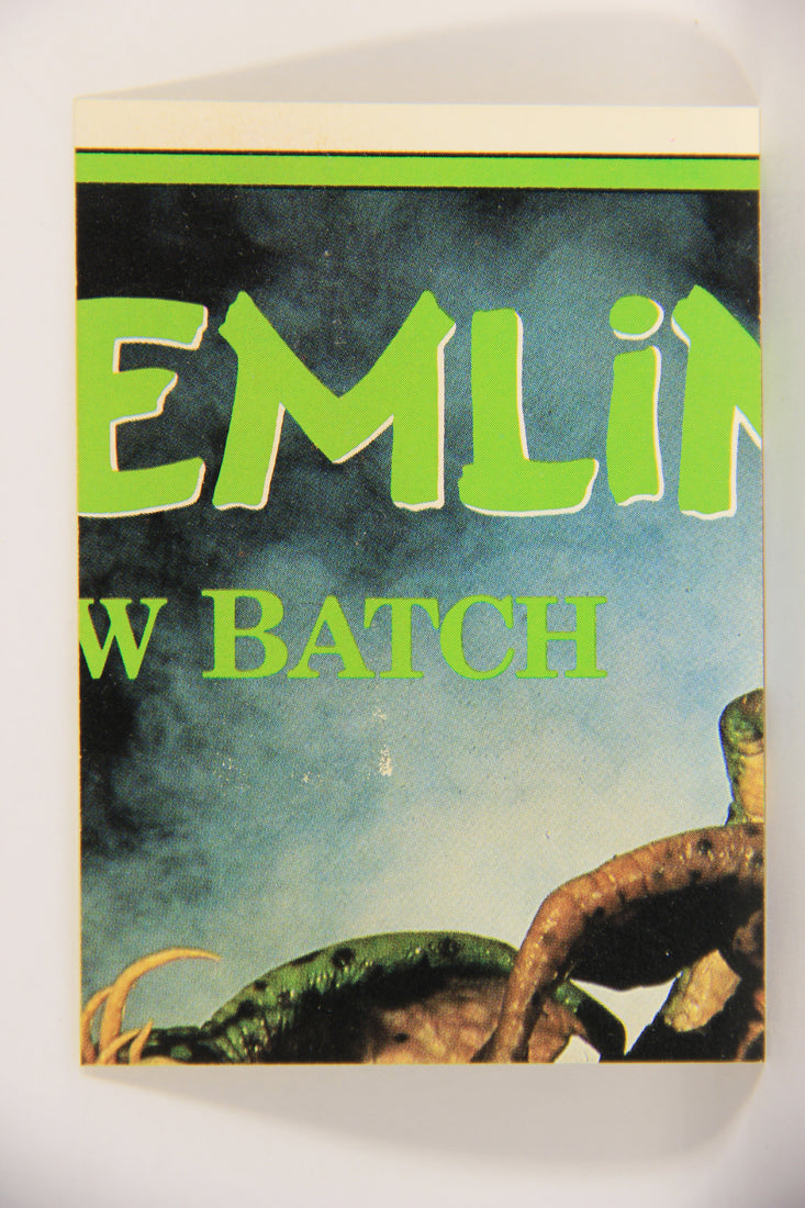 Gremlins 2 The New Batch 1990 Sticker Card #4 George The Mogwai ENG Green L021103