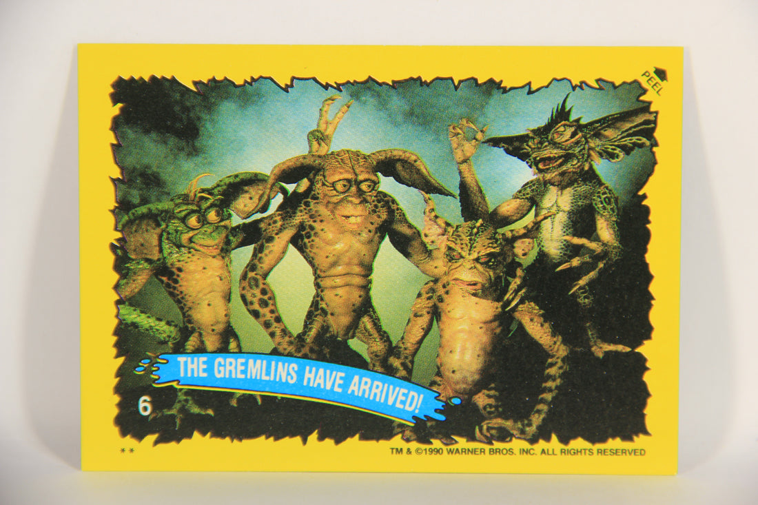 Gremlins 2 New Batch 1990 Sticker Card #6 The Gremlins Have Arrived ENG Red L021106