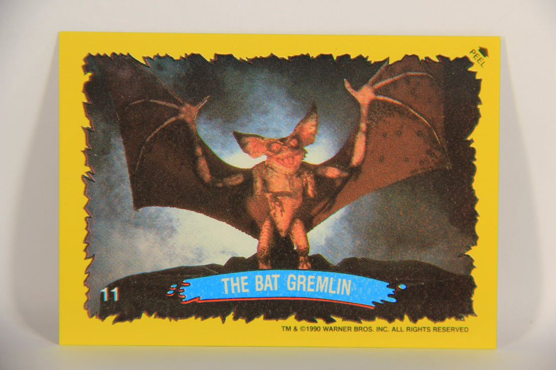 Gremlins 2 The New Batch 1990 Sticker Card #11 The Bat Gremlin ENG Red Border L021114