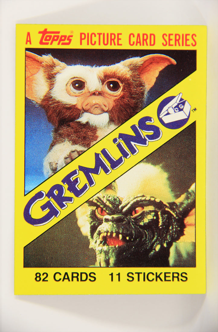 Gremlins 1984 Trading Card #1 Gremlins ENG Topps Title Card L021116