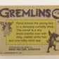 Gremlins 1984 Trading Card #3 The Old Oriental Man ENG Topps L021118