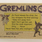 Gremlins 1984 Trading Card #6 The Final Warning ENG Topps L021121