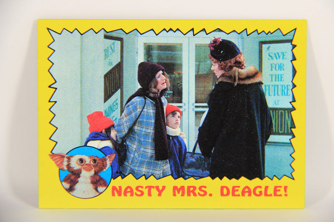 Gremlins 1984 Trading Card #9 Nasty Mrs. Deagle ENG Topps L021124